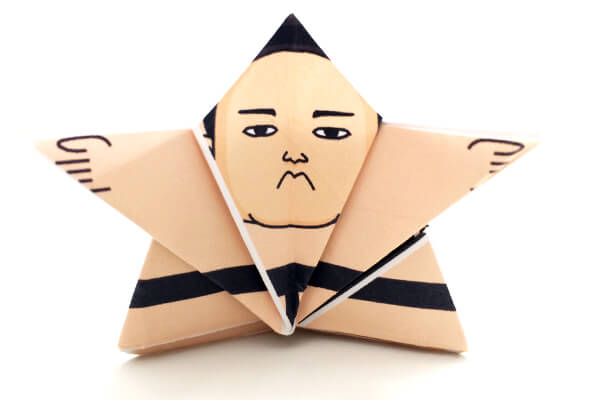 折り紙お相撲さん力士①